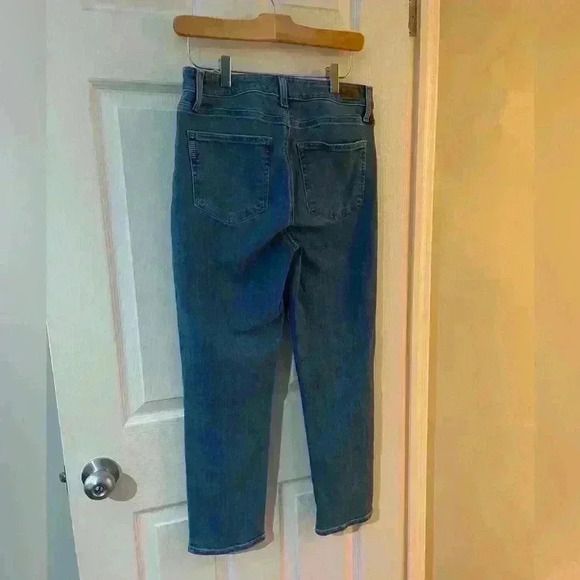 Paige Hoxton  slim crop womens size 30 straight leg medium wash denim jeans - Picture 7 of 10